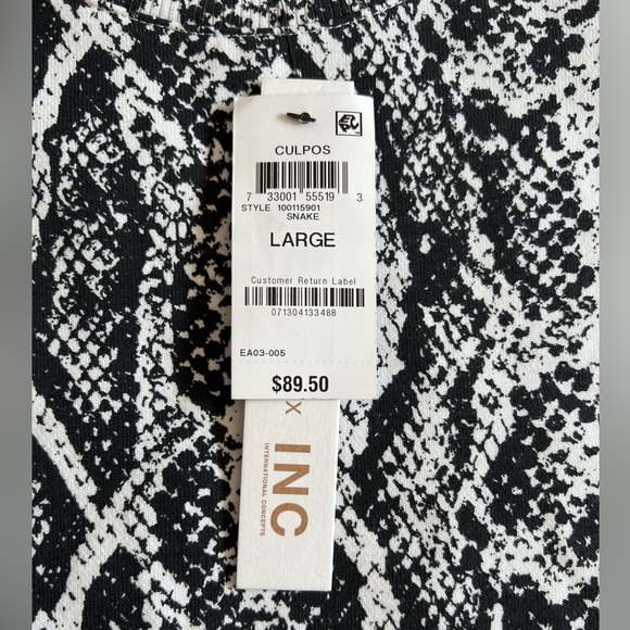 INC INTERNATIONAL CONCEPTS CULPOS x INC Long-Sleeve Snake-Print Mini Dress - Picture 9 of 16